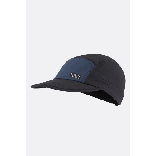 Rab Vista 5 Panel Cap Ebony/Tempest Blue